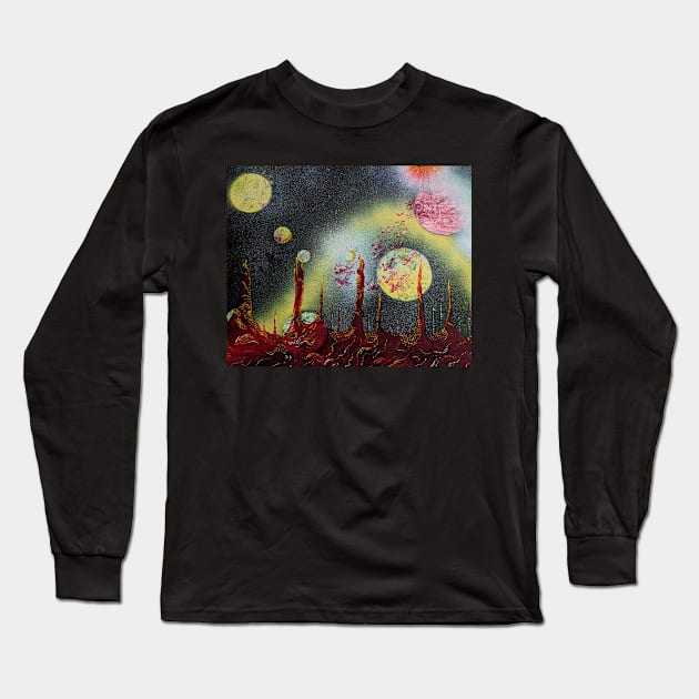 Somewhere out there Long Sleeve T-Shirt by CsillaRosales